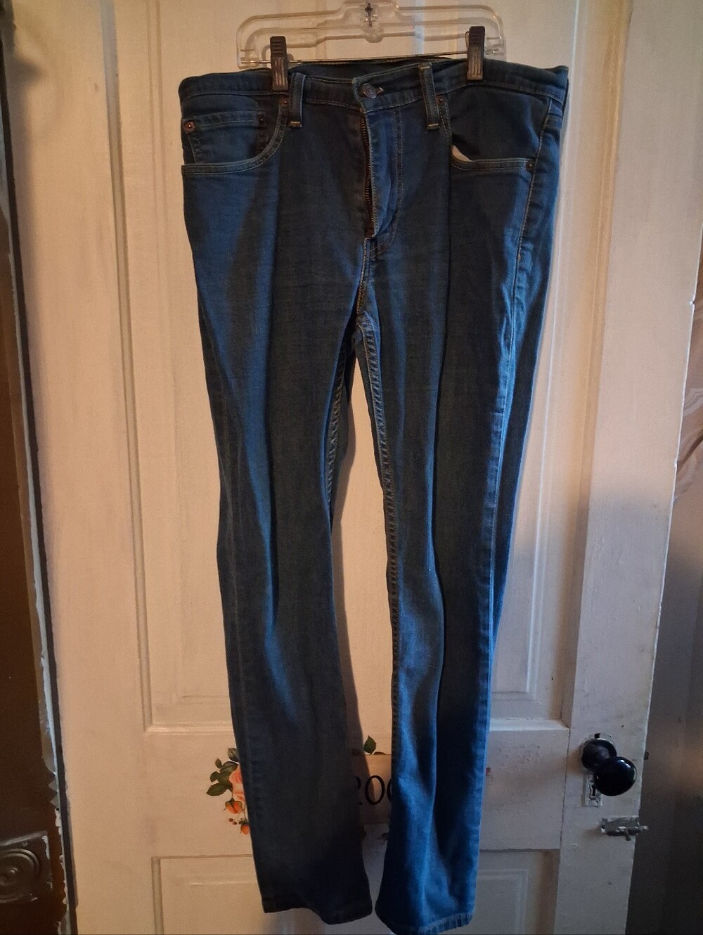 Levi Strauss 511 Classic Mid-Rise Women's Blue Jeans 34x32